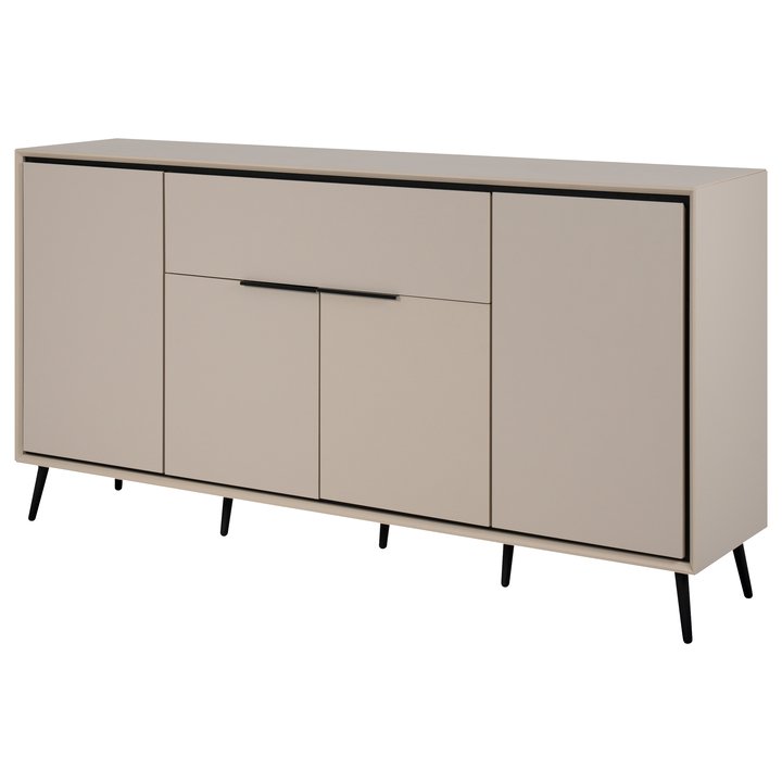 Komoda ARTURO 51B piesková/čierna 1