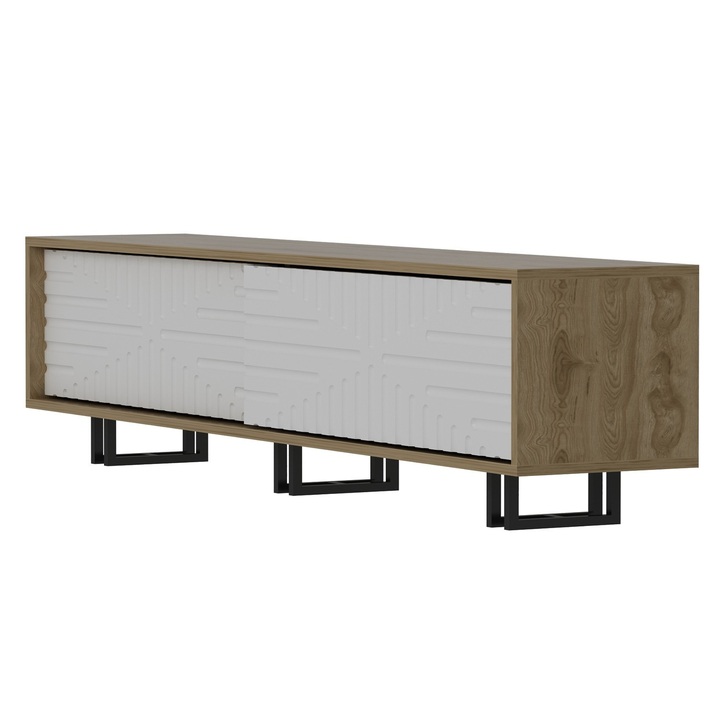 TV komoda ASKAL dub/biela 1