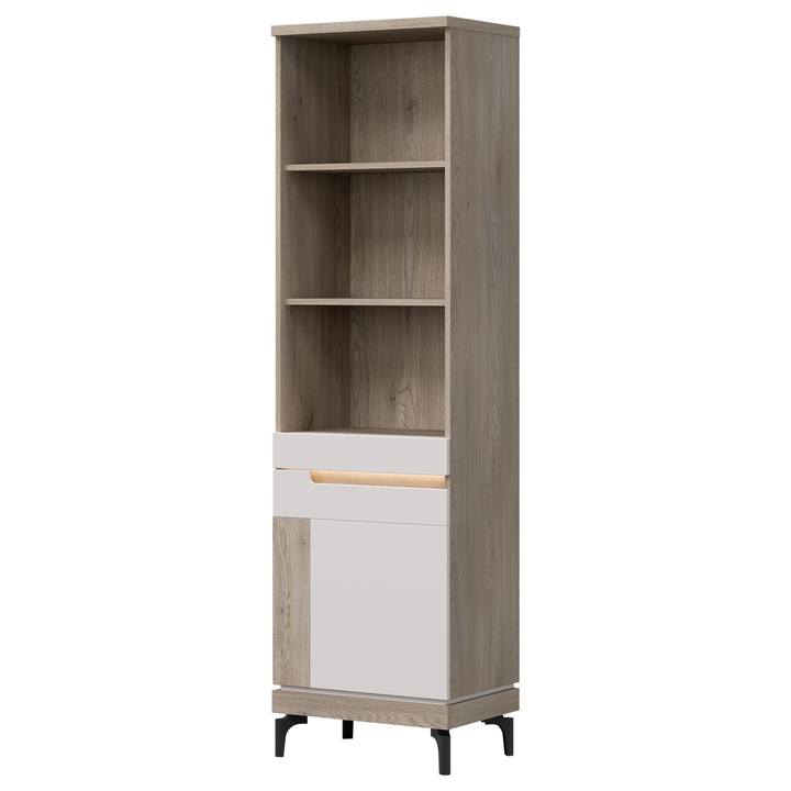 Regál ASSEM AN07 ľavá, dub cremona/kašmírová 1