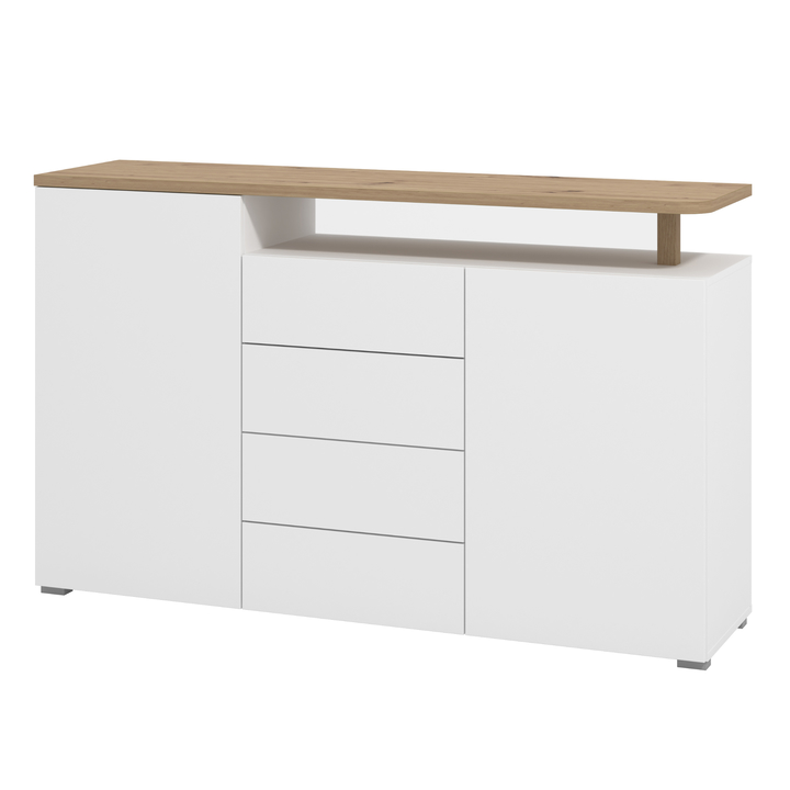 Komoda ATERNO II biela/dub artisan 1