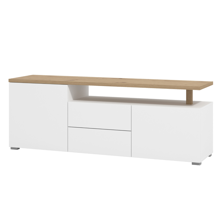 TV stolík ATERNO biela/dub artisan 1