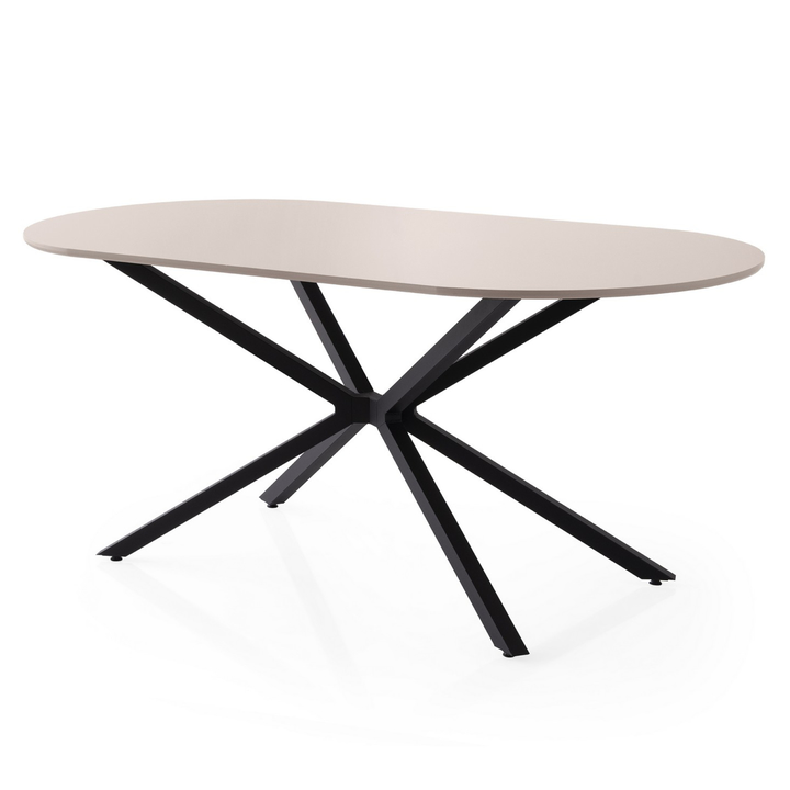 Jedálenský stôl AURA kávová/čierna 1