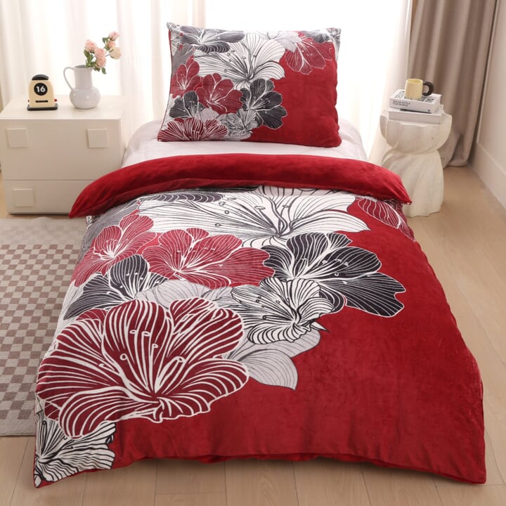 Posteľná bielizeň AVA vínová, 70x90 a 140x200 cm 1