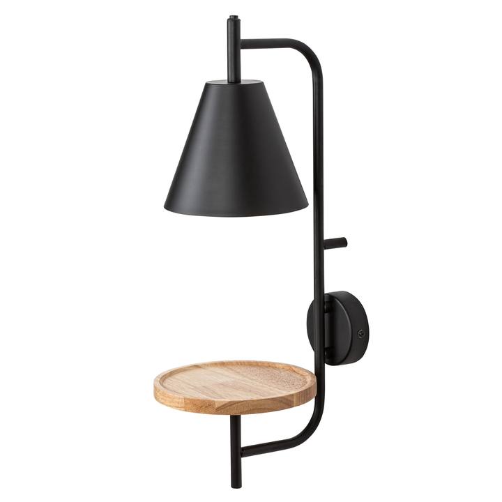Nástenné svietidlo AZOME čierna/prírodná 1