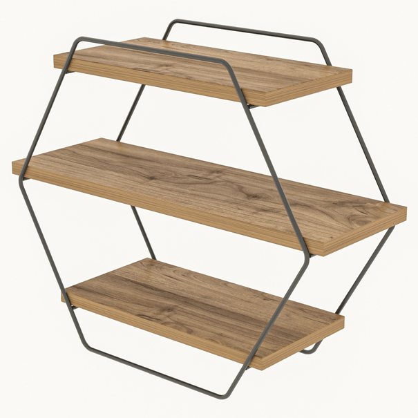 Nástenná polica AZRA borovica 1