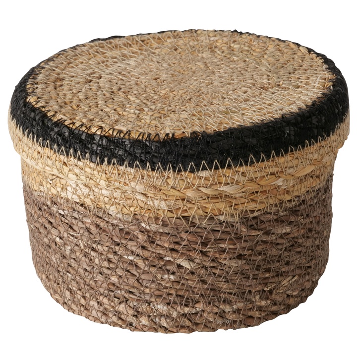 Košík s viečkom BABOU morská tráva, šírka 27 cm 1