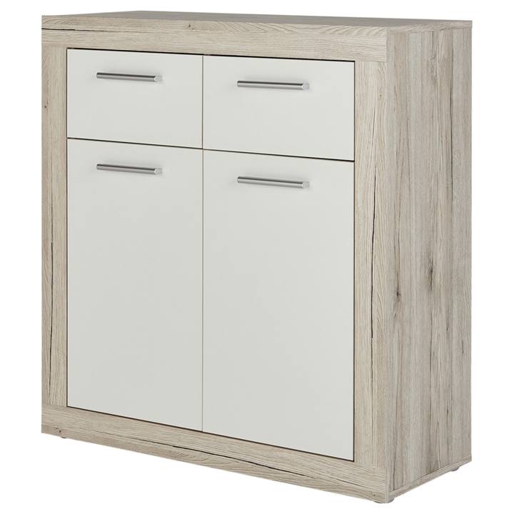 Komoda BACCIO 221 biela/dub pieskový 1