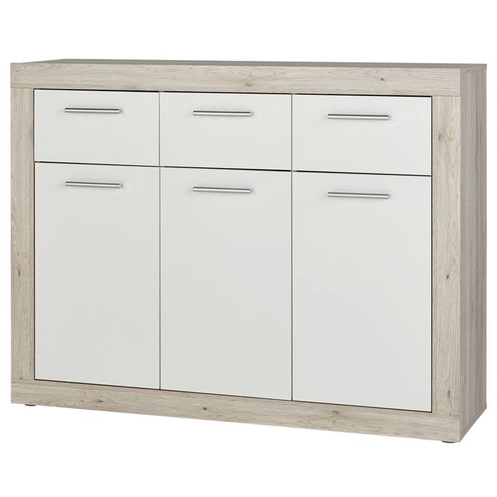 Komoda BACCIO 231 biela/dub pieskový 1