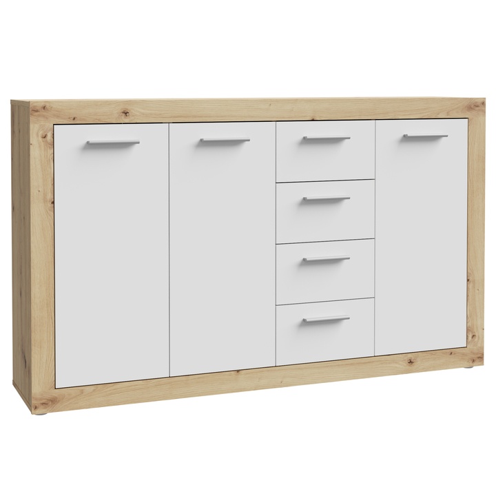 Komoda BACCIO dub artisan/biela 1