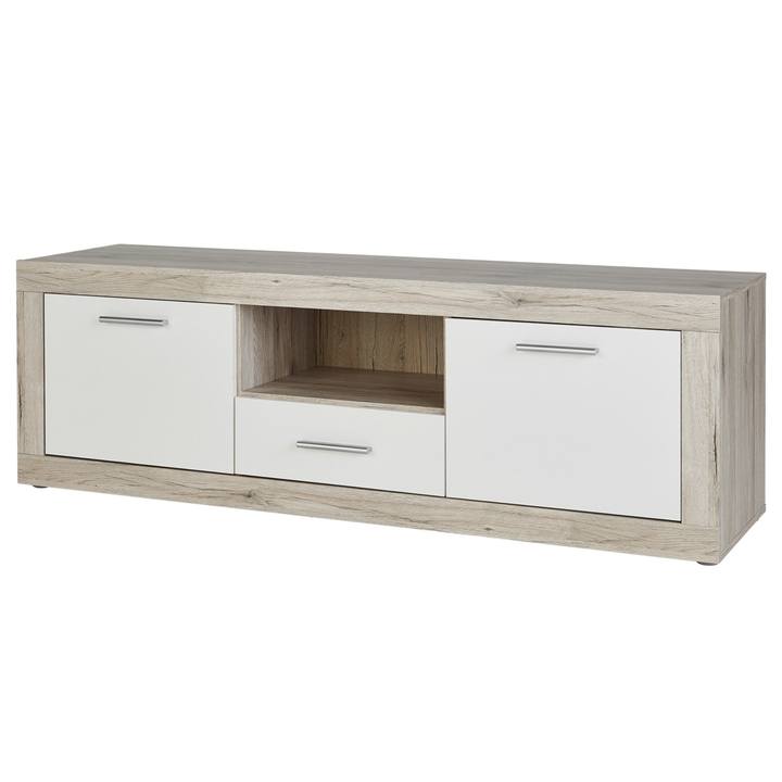TV stolík BACCIO biela/dub pieskový 1