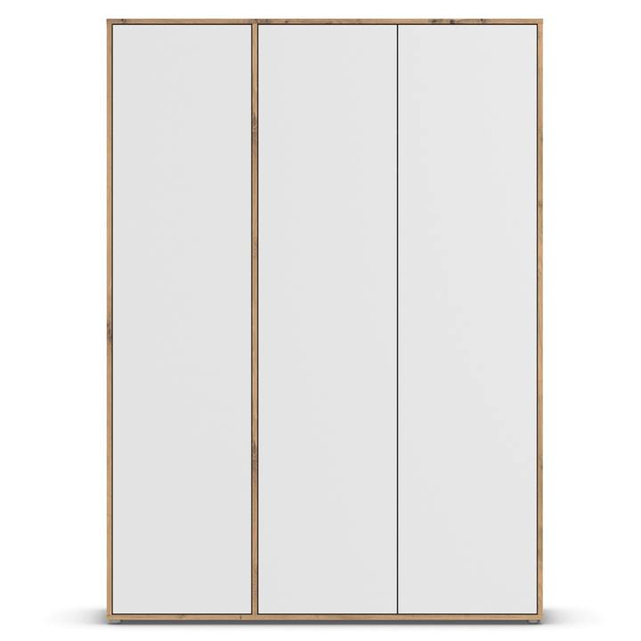 Šatníková skriňa BANILA I alpská biela/dub artisan 1