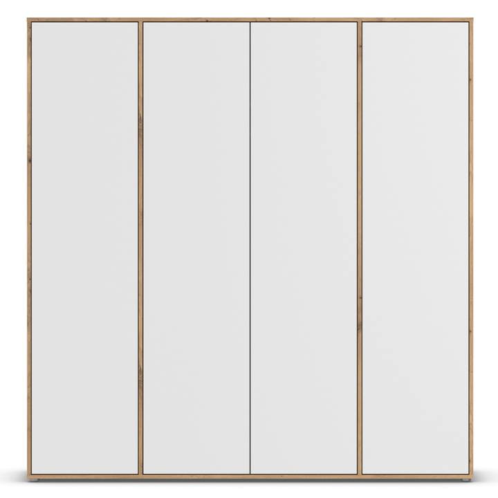 Šatníková skriňa BANILA II alpská biela/dub artisan 1