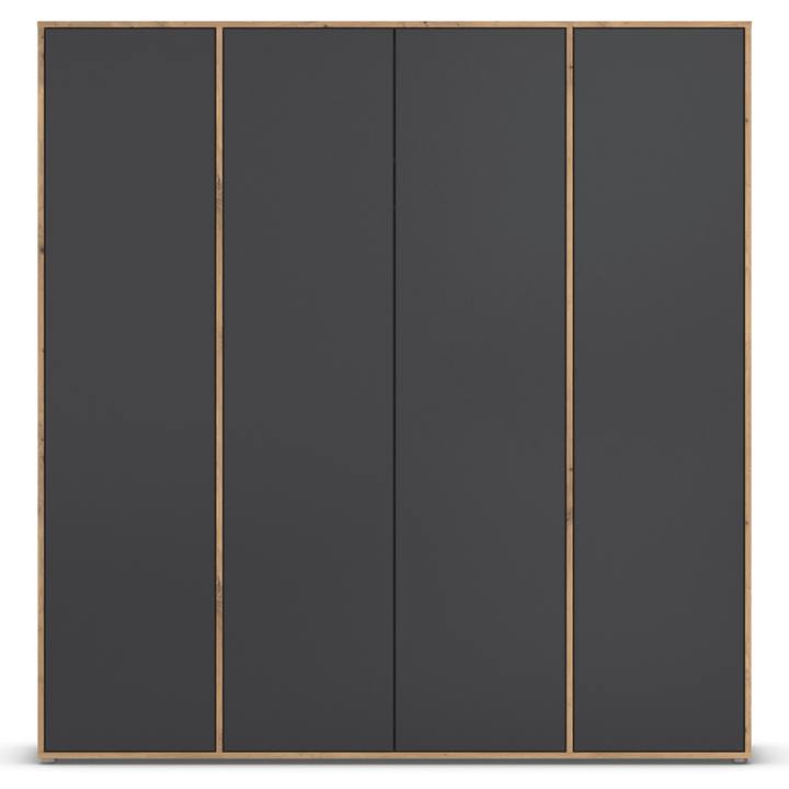 Šatníková skriňa BANILA II sivá/dub artisan 1