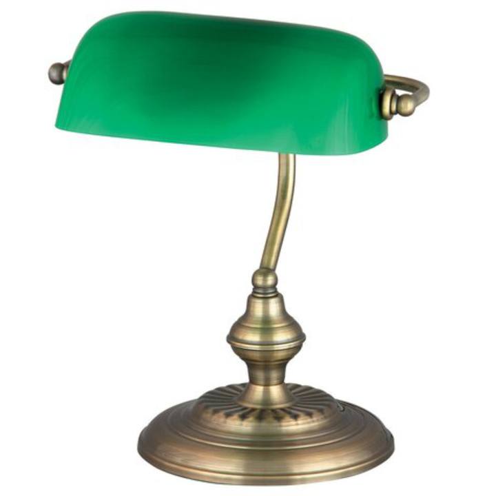 Stolná lampa BANK zelená/kov 1