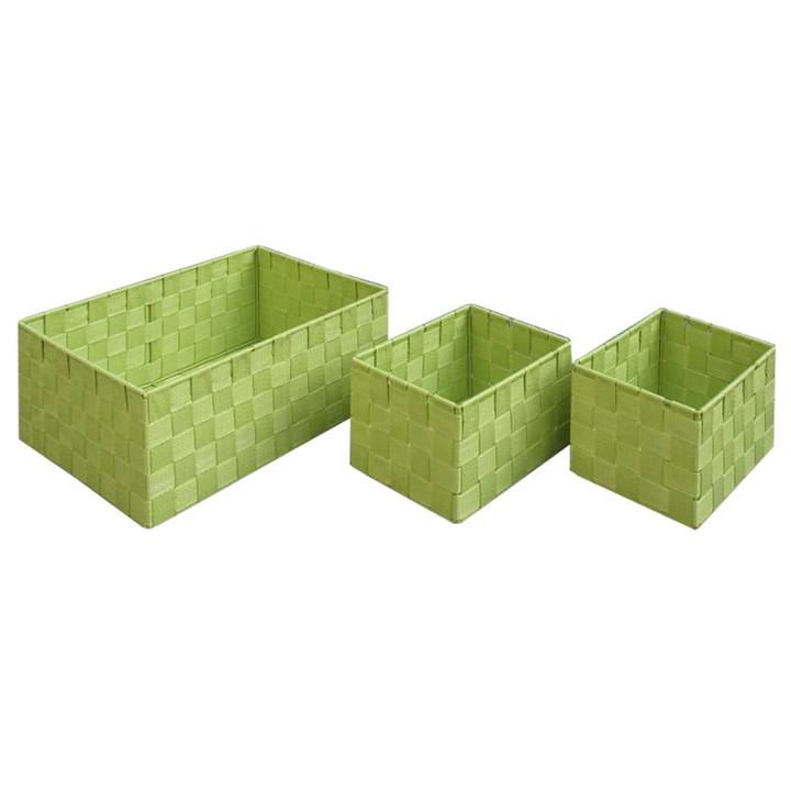 Sada košíkov BARCA svetlozelená, 3 ks 1