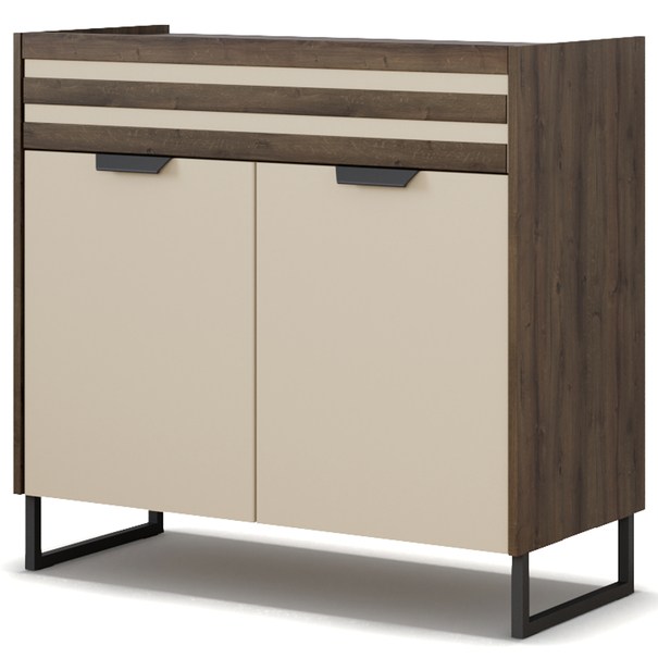 Komoda BAREA šampanské/dub atlantic tmavý 1