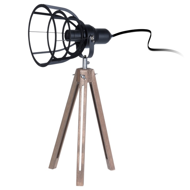 Stolná lampa BARNA čierna/hnedá 1