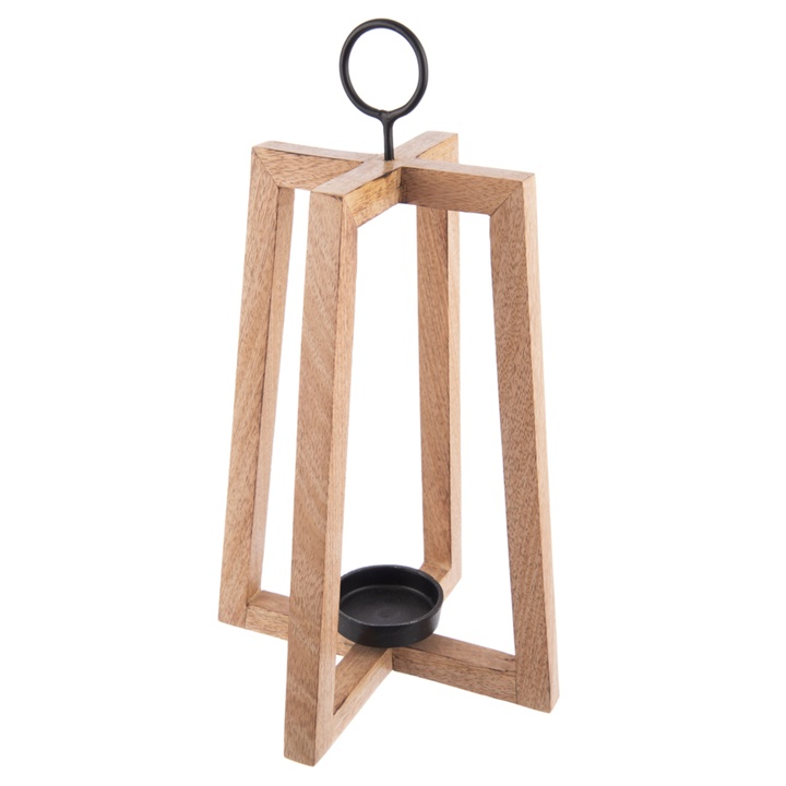 Svietnik BARNES mango/kov, výška 44 cm 1