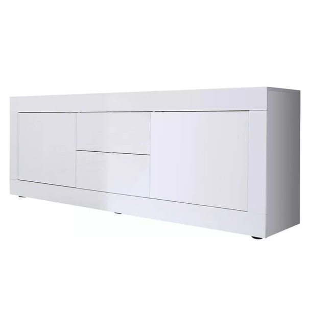 TV komoda  BASIC 9 biela lesklá 1