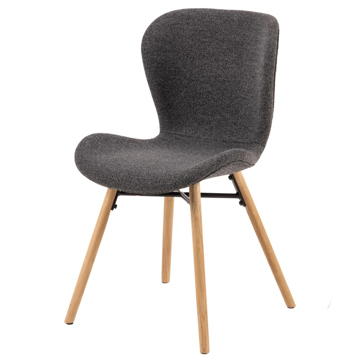 Jedálenská stolička BATILDA-A1 antracitová/dub 1