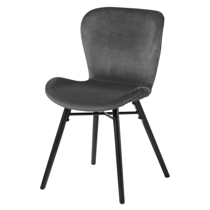 Jedálenská stolička BATILDA-A1 tmavosivá/matná čierna 1