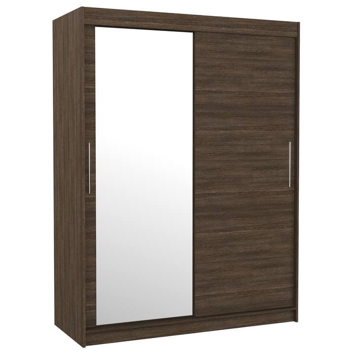 Šatníková skriňa BATO čokoládovo hnedá 1