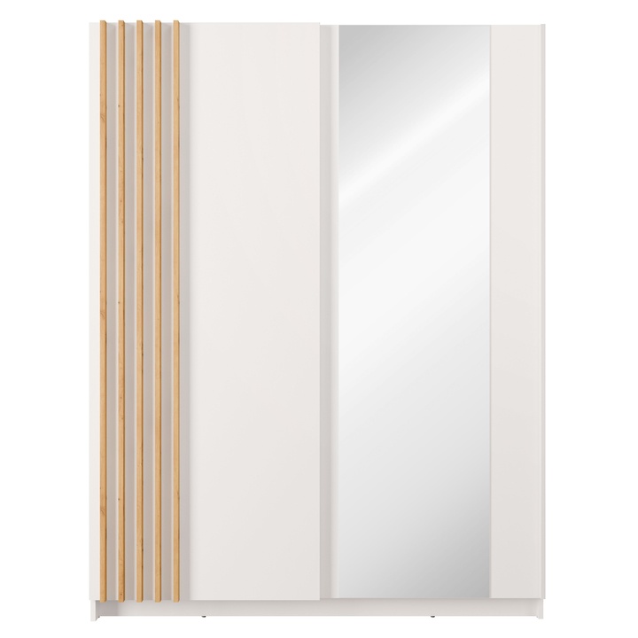 Šatníková skriňa BAYADERO biela, šírka 151 cm 1