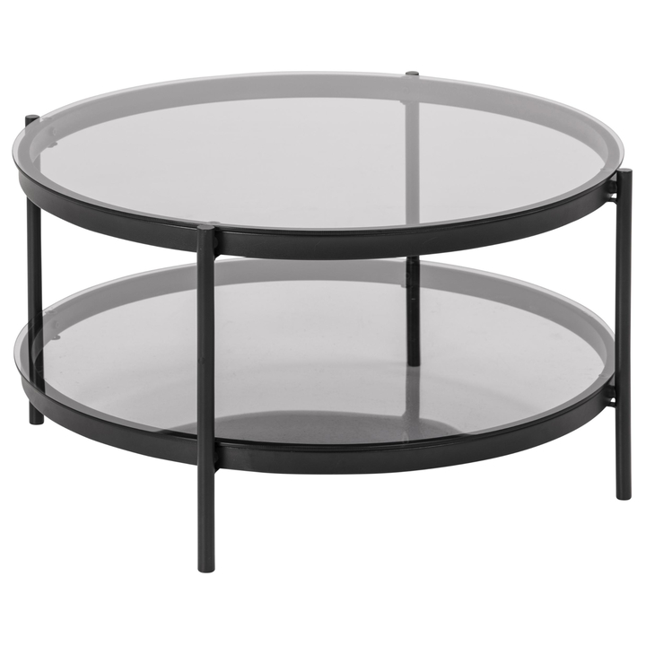 Konferenčný stolík BAYONNE 2 sivá/matná čierna 1