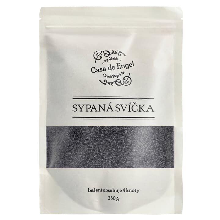 Vosk na sypané sviečky BEALE čierna, 250 g 1