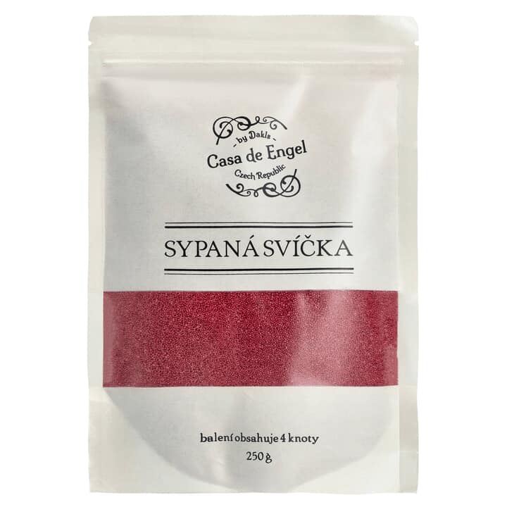 Vosk na sypané sviečky BEALE červená, 250 g 1