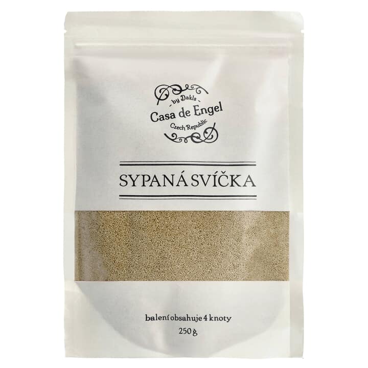 Vosk na sypané sviečky BEALE žltá, 250 g 1