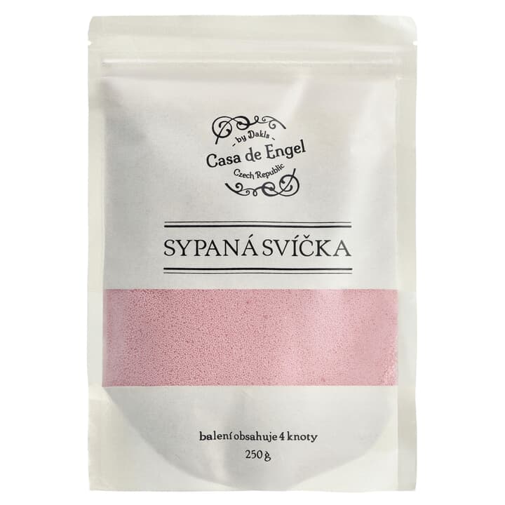 Vosk na sypané sviečky BEALE ružová, 250 g 1