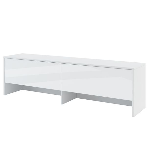 Policový nadstavec k posteli BED CONCEPT 140H biela/vysoký lek, 140x200 cm 1