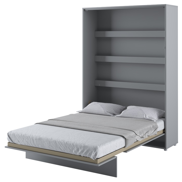 Sklápacia posteľ BED CONCEPT 1 sivá, 140x200 cm 1