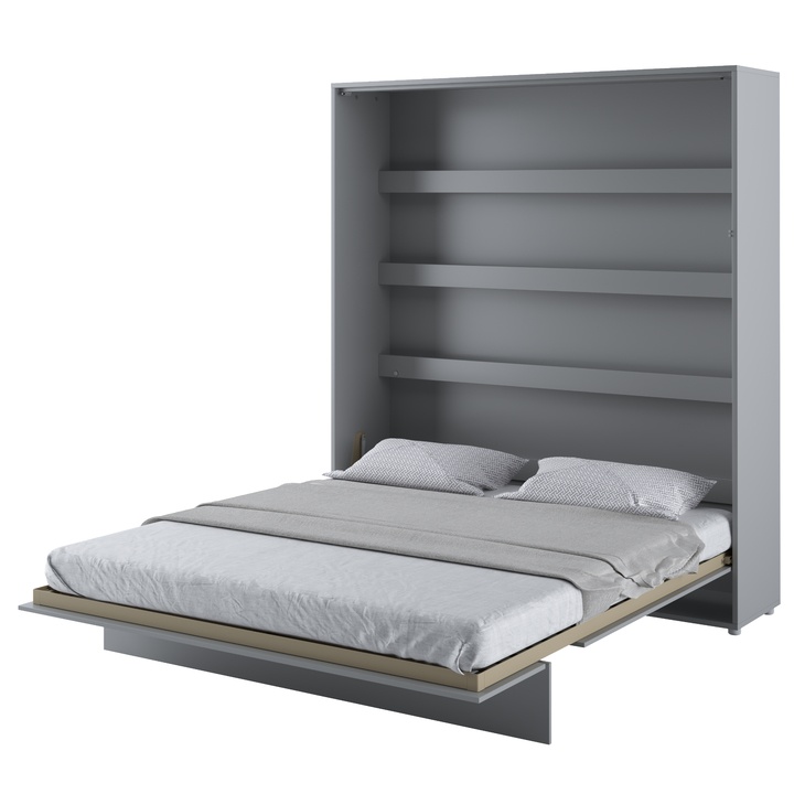 Sklápacia posteľ BED CONCEPT 1 sivá, 180x200 cm 1