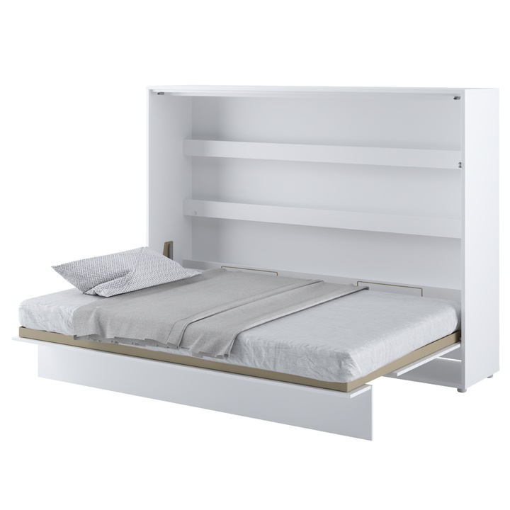 Sklápacia posteľ BED CONCEPT 2 biela/vysoký lesk, 140x200 cm 1