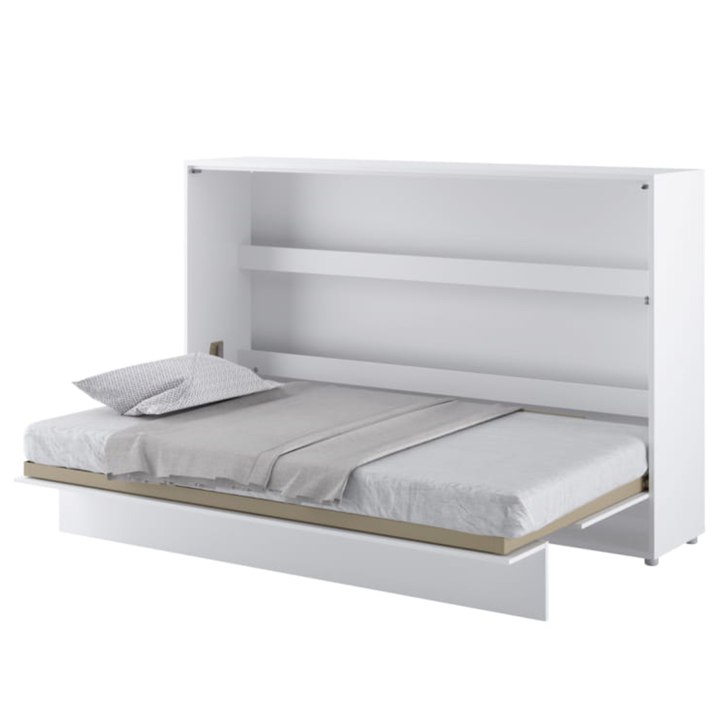 Jednolôžková sklápacia posteľ BED CONCEPT 2 biela/vysoký lesk, 120x200 cm 1