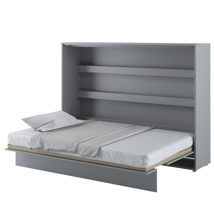 Sklápacia posteľ BED CONCEPT 2 sivá, 140x200 cm 1