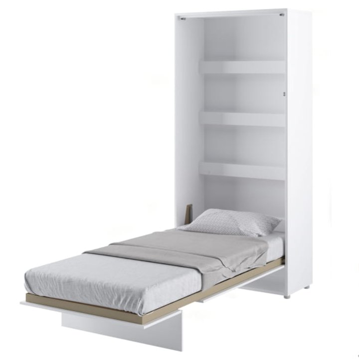 Sklápacia posteľ BED CONCEPT 3 biela/vysoký lesk, 90x200 cm 1