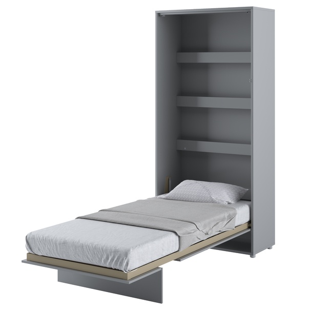 Sklápacia posteľ BED CONCEPT 3 sivá, 90x200 cm 1