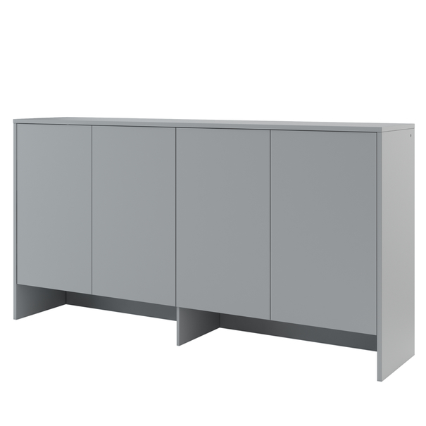 Policový nadstavec nad posteľ BED CONCEPT 90H sivá, 90x200 cm 1