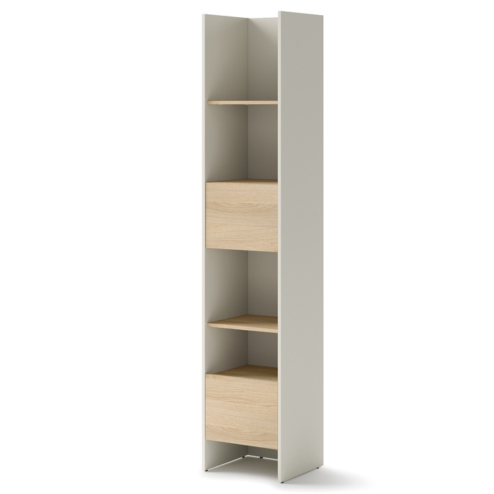 Regál BED CONCEPT BC-23 kašmírová/dub nagano 1