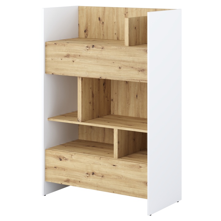 Regál  BED CONCEPT BC-26 dub artisan/biela 1
