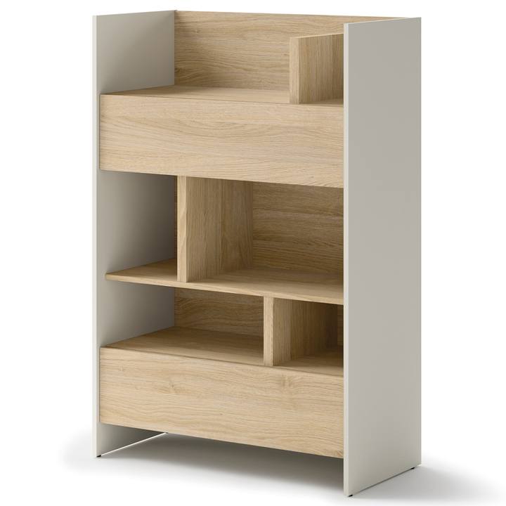 Regál  BED CONCEPT BC-26 kašmírová/dub nagano 1