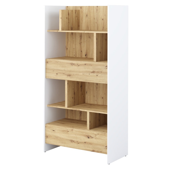 Regál BED CONCEPT BC-28 dub artisan/biela 1