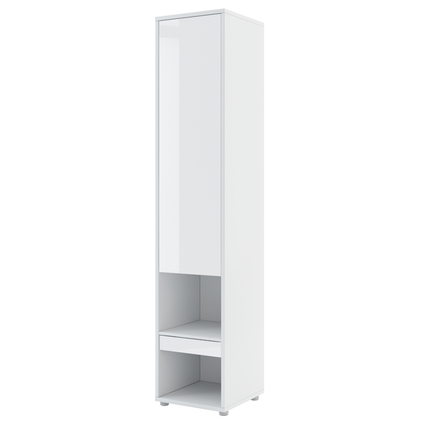 Šatníková skriňa BED CONCEPT biela/vysoký lesk 1