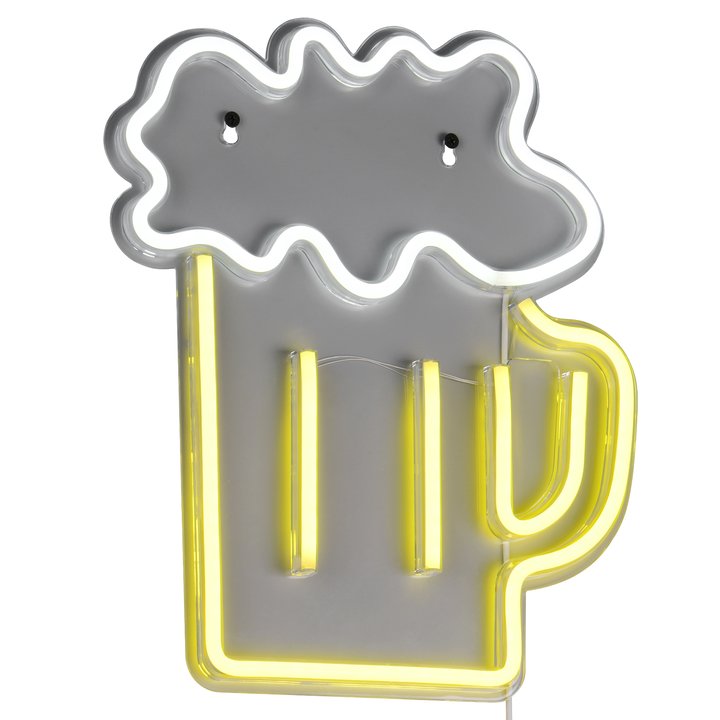 Nástenné LED svietidlo BEER biela/viacfarebná 1