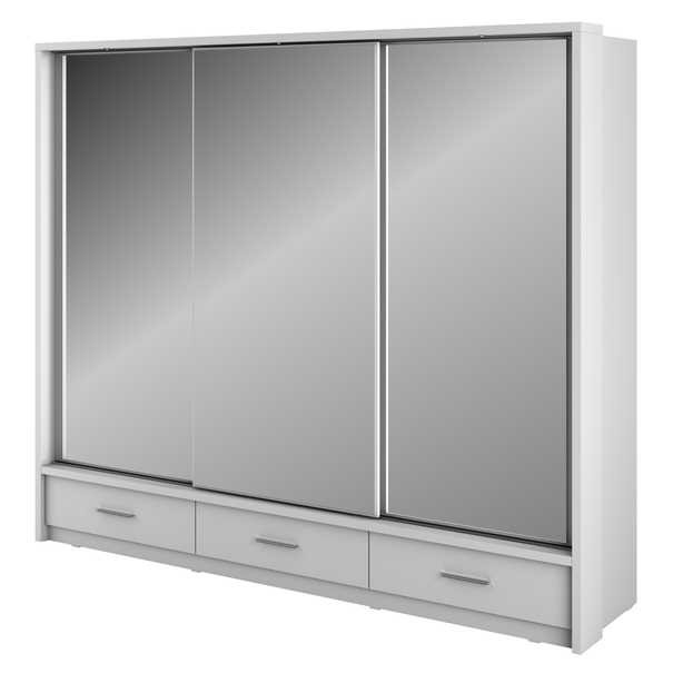 Šatníková skriňa BELINDA biela 1