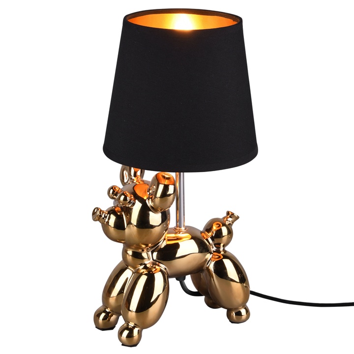 Stolná lampa BELLO čierna/zlatá 1