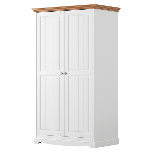 Šatníková skriňa BELLU 2D dub/biela 1